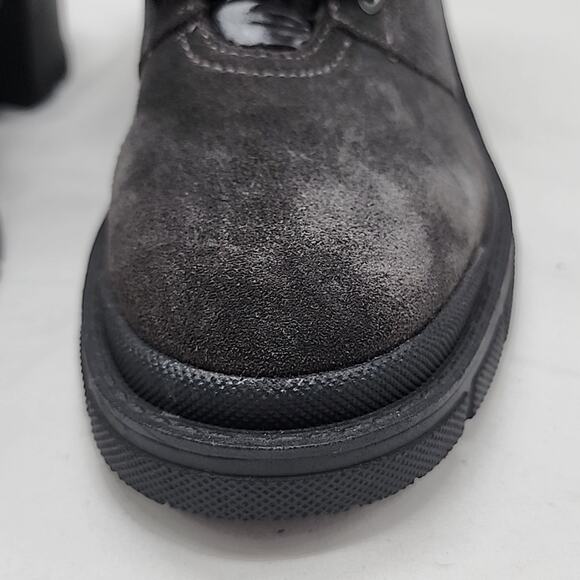 MARC FISHER VELIMA BLACK LUG SOLE HIKING BOOTIES SUEDE LADIES SIZE 6.5 NWOB - Picture 6 of 16